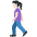 Woman Walking Light Skin Tone Emoji from Twemoji Set