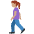 Woman Walking Medium Skin Tone Emoji from Twemoji Set
