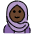 Woman With Headscarf Dark Skin Tone Emoji from OpenMoji Set