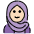 Woman With Headscarf Light Skin Tone Emoji from OpenMoji Set
