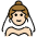 Woman With Veil Light Skin Tone Emoji from OpenMoji Set