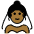 Woman With Veil Medium Dark Skin Tone Emoji from OpenMoji Set