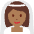 Woman With Veil Medium Dark Skin Tone Emoji from Twemoji Set