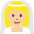 Woman With Veil Medium Light Skin Tone Emoji from Twemoji Set