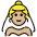 Woman With Veil Medium Light Skin Tone Emoji from OpenMoji Set