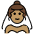 Woman With Veil Medium Skin Tone Emoji from OpenMoji Set