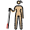 Woman With White Cane Medium Light Skin Tone Emoji from OpenMoji Set