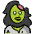 Woman Zombie Emoji from OpenMoji Set