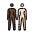 Women Holding Hands Dark Skin Tone Light Skin Tone Emoji from OpenMoji Set