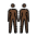 Women Holding Hands Dark Skin Tone Emoji from OpenMoji Set