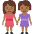 Women Holding Hands Medium Dark Skin Tone Emoji from Twemoji Set