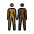 Women Holding Hands Medium Dark Skin Tone Dark Skin Tone Emoji from OpenMoji Set