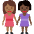 Women Holding Hands Medium Dark Skin Tone Dark Skin Tone Emoji from Twemoji Set