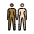Women Holding Hands Medium Dark Skin Tone Light Skin Tone Emoji from OpenMoji Set