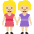 Women Holding Hands Medium Light Skin Tone Emoji from Twemoji Set