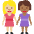 Women Holding Hands Medium Light Skin Tone Medium Dark Skin Tone Emoji from Twemoji Set