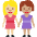 Women Holding Hands Medium Light Skin Tone Medium Skin Tone Emoji from Twemoji Set