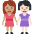 Women Holding Hands Medium Skin Tone Light Skin Tone Emoji from Twemoji Set