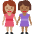 Women Holding Hands Medium Skin Tone Medium Dark Skin Tone Emoji from Twemoji Set