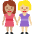 Women Holding Hands Medium Skin Tone Medium Light Skin Tone Emoji from Twemoji Set