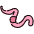 Worm Emoji from OpenMoji Set