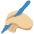 Writing Hand Medium Light Skin Tone Emoji from Twemoji Set