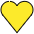 Yellow Heart Emoji from OpenMoji Set