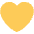 Yellow Heart Emoji from Twemoji Set