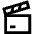 Film Slate Icon from Sharp Line Set