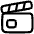 Film Slate Icon from Plump Line Set