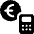 Accounting Calculator Euro Icon from Ultimate Bold Set