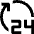 Twenty Four Hour Icon from Nova Line Set