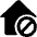 Real Estate Action House Disable Icon from Ultimate Bold Set | Free Download as SVG Vector and Transparent PNG | Streamline icons