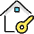 Real Estate Action House Key Icon from Ultimate Colors Set | Free Download as SVG Vector and Transparent PNG | Streamline icons