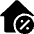 Real Estate Action House Percent icon - Free transparent PNG, SVG. No sign up needed.