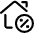 Real Estate Action House Percent icon - Free transparent PNG, SVG. No sign up needed.