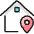 Real Estate Action House Pin Icon from Ultimate Colors Set | Free Download as SVG Vector and Transparent PNG | Streamline icons