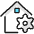 Real Estate Action House Settings Icon from Ultimate Colors Set