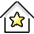 Real Estate Action House Star 1 Icon from Ultimate Colors Set | Free Download as SVG Vector and Transparent PNG | Streamline icons