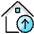 Real Estate Action House Upload Icon from Ultimate Colors Set | Free Download as SVG Vector and Transparent PNG | Streamline icons