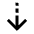 Arrow Cool Down Fill Icon from Outlined Fill - Material Pro Set