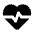 Ecg Heart Fill Icon from Rounded Fill - Material Symbols Set