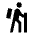 Hiking Icon from Sharp Line - Material Pro Set