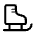 Ice Skating Icon from Rounded Line - Material Symbols Set