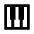 Piano Icon from Sharp Line - Material Pro Set