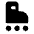Roller Skating Fill Icon from Rounded Fill - Material Pro Set