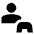 Single Player Fill Icon from Sharp Fill - Material Pro Set