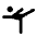 Sports Gymnastics Fill Icon from Rounded Fill - Material Pro Set