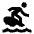 Surfing Fill Icon from Sharp Fill - Material Pro Set