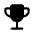 Trophy Fill Icon from Rounded Fill - Material Symbols Set